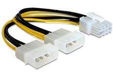 Разветвитель питания Cablexpert CC-PSU-81, 2хMolex->PCI-Express 8pin, для подключения в/к PCI-Е (8pin) к б/п ATX Cablexpert CC-PSU-81 фото, купить, цена, магазин