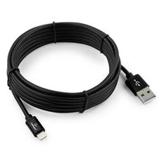 Кабель Cablexpert для Apple CC-S-APUSB01Bk-3M, AM/Lightning, серия Silver, длина 3м, черный, блистер Cablexpert CC-S-APUSB01Bk-3M фото, купить, цена, магазин