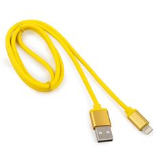 Кабель Cablexpert для Apple CC-S-APUSB01Y-1M, AM/Lightning, серия Silver, длина 1м, желтый, блистер Cablexpert CC-S-APUSB01Y-1M фото, купить, цена, магазин
