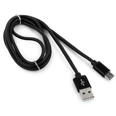 Кабель USB 2.0 Cablexpert CC-S-USBC01Bk-1M, AM/Type-C, серия Silver, длина 1м, черный, блистер Cablexpert CC-S-USBC01Bk-1M фото, купить, цена, магазин