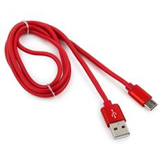 Кабель USB 2.0 Cablexpert CC-S-USBC01R-1M, AM/Type-C, серия Silver, длина 1м, красный, блистер Cablexpert CC-S-USBC01R-1M фото, купить, цена, магазин