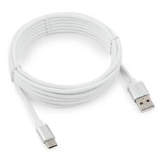 Кабель USB 2.0 Cablexpert CC-S-USBC01W-3M, AM/Type-C, серия Silver, длина 3м, белый, блистер Cablexpert CC-S-USBC01W-3M фото, купить, цена, магазин