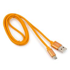 Кабель USB 2.0 Cablexpert CC-S-mUSB01O-1M, AM/microB, серия Silver, длина 1м, оранжевый, блистер Cablexpert CC-S-mUSB01O-1M фото, купить, цена, магазин