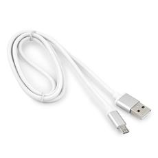 Кабель USB 2.0 Cablexpert CC-S-mUSB01W-1M, AM/microB, серия Silver, длина 1м, белый, блистер Cablexpert CC-S-mUSB01W-1M фото, купить, цена, магазин