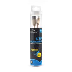 Кабель Cablexpert для Apple CC-U-APUSB01Gd-3M, AM/Lightning, серия Ultra, длина 3м, золотой, блистер Cablexpert CC-U-APUSB01Gd-3M фото, купить, цена, магазин