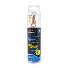 Кабель USB 2.0 Cablexpert CC-U-USBC02Gd-1M, AM/TypeC, серия Ultra, длина 1м, золотой, блистер Cablexpert CC-U-USBC02Gd-1M фото, купить, цена, магазин