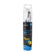 Кабель USB 2.0 Cablexpert CC-U-USBC02S-3M, AM/TypeC, серия Ultra, длина 3м, серебристый, блистер Cablexpert CC-U-USBC02S-3M фото, купить, цена, магазин