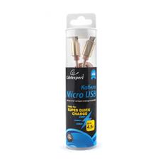 Кабель USB 2.0 Cablexpert CC-U-mUSB01Gd-1.8M, AM/microB, серия Ultra, длина 1.8м, золотой, блистер Cablexpert CC-U-mUSB01Gd-1.8M фото, купить, цена, магазин