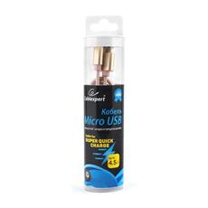 Кабель USB 2.0 Cablexpert CC-U-mUSB01Gd-1M, AM/microB, серия Ultra, длина 1м, золотой, блистер Cablexpert CC-U-mUSB01Gd-1M фото, купить, цена, магазин