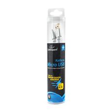 Кабель USB 2.0 Cablexpert CC-U-mUSB01S-3M, AM/microB, серия Ultra, длина 3м, серебристый, блистер Cablexpert CC-U-mUSB01S-3M фото, купить, цена, магазин