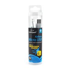 Кабель USB 2.0 Cablexpert CC-U-mUSB02S-1.8M, AM/microB, серия Ultra, длина 1.8м, серебристый, блистер Cablexpert CC-U-mUSB02S-1.8M фото, купить, цена, магазин