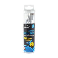 Кабель USB 2.0 Cablexpert CC-U-mUSB02S-1M, AM/microB, серия Ultra, длина 1м, серебристый, блистер Cablexpert CC-U-mUSB02S-1M фото, купить, цена, магазин