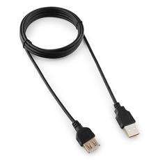 Кабель удлинитель USB 2.0 Gembird CC-USB2-AMAF-6B, AM/AF, 1.8м, черный, пакет Gembird CC-USB2-AMAF-6B фото, купить, цена, магазин
