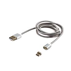 Кабель магнитный USB 2.0 Cablexpert CC-USB2-AMUCMM-1M, AM/TypeC, 1м, алюминиевые разъемы, коробка Cablexpert CC-USB2-AMUCMM-1M фото, купить, цена, магазин