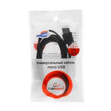 Кабель USB 2.0 Cablexpert CC-mUSB2-AMBM-6, AM/microBM 5P, 1.8м, черный, пакет Cablexpert CC-mUSB2-AMBM-6 фото, купить, цена, магазин