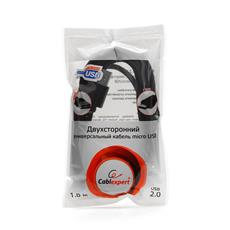 Кабель USB 2.0 Cablexpert CC-mUSBDS-6, двусторонние (реверсивные) разъемы, AM/microB 5P, 1.8м, пакет Cablexpert CC-mUSBDS-6 фото, купить, цена, магазин