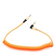 Кабель аудио 90? спиральный Cablexpert CCAB-02-35MMLC-1.8MO. 3.5 джек (M)/3.5 джек (M), оранжевый, 1.8м, блистер Cablexpert CCAB-02-35MMLC-1.8MO фото, купить, цена, магазин