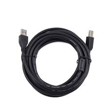 Кабель USB 2.0 Pro Cablexpert CCF2-USB2-AMBM-10, AM/BM, 3м, экран, 2феррит.кольца, черный, пакет Cablexpert CCF2-USB2-AMBM-10 фото, купить, цена, магазин
