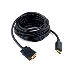 Кабель DisplayPort->VGA Cablexpert CCP-DPM-VGAM-5M, 5м, 20M/15M, черный, экран, пакет Cablexpert CCP-DPM-VGAM-5M фото, купить, цена, магазин