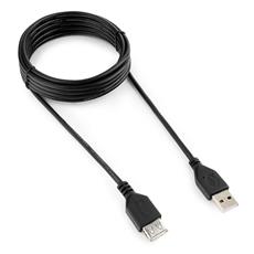 Кабель удлинитель USB2.0 Pro Cablexpert CCP-USB2-AMAF-10, AM/AF, 3.0м, экран, черный, пакет Cablexpert CCP-USB2-AMAF-10 фото, купить, цена, магазин