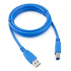Кабель USB 3.0 Pro Cablexpert CCP-USB3-AMBM-6, AM/BM, 1.8м, экран, синий, пакет Gembird CCP-USB3-AMBM-6 фото, купить, цена, магазин