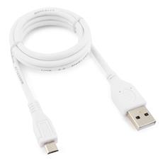 Кабель USB 2.0 Pro Cablexpert CCP-mUSB2-AMBM-W-1M, AM/microBM 5P, 1м, экран, белый, пакет Cablexpert CCP-mUSB2-AMBM-W-1M фото, купить, цена, магазин