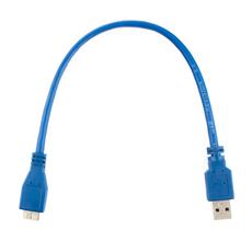 Кабель USB 3.0 Pro Cablexpert CCP-mUSB3-AMBM-1, AM/microBM 9P, 30см, экран, синий, пакет Cablexpert CCP-mUSB3-AMBM-1 фото, купить, цена, магазин