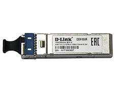 1-port mini-GBIC 1000Base-LX SMF WDM SFP Tranceiver (up to 10km, support 3.3V power, LC connector) D-Link DEM-330R фото, купить, цена, магазин