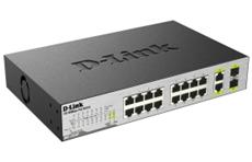16-Port 10/100BASE-TX Unmanaged Desktop Switch, PoE , + 2-ports 10/100/1000BASE-T/SFP D-Link DES-1018P фото, купить, цена, магазин