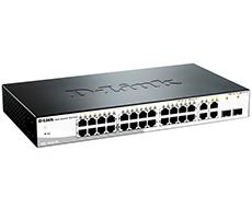 WEB Smart III Switch with 24 ports 10/100Mbps and 2 ports 10/100/1000Mbps and 2 Combo 10/100/1000BASE-T/SFP D-Link DES-1210-28 фото, купить, цена, магазин