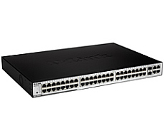 48-Port 10/100Mbps PoE + 2 1000BASE-T + 2 Combo 1000BASE-T/SFP L2 Management Switch D-Link DES-3052P фото, купить, цена, магазин