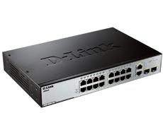 16-Port UTP 10/100Mbps + 2 combo 1000BASE-T/SFP, L2 Management Switch, 19 D-Link DES-3200-18 фото, купить, цена, магазин