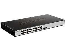 L2 Unmanaged Switch with 24 10/100/1000Base-T and 2 10GBase-X SFP+ ports. D-Link DGS-1026X фото, купить, цена, магазин