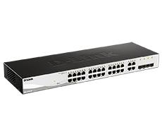 Gigabit Smart Switch with 24 10/100/1000Base-T ports and 4 Gigabit MiniGBIC (SFP) ports 802,3x Flow Control, 802,3ad Link Aggreg D-Link DGS-1210-28 фото, купить, цена, магазин