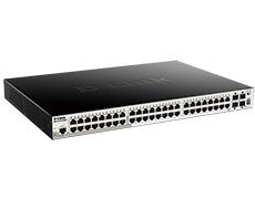 L2+ Smart Switch with 48 10/100/1000Base-T ports and 4 10GBase-X SFP+ ports (48 PoE ports 802.3af/802.3at (30 W), PoE Budget 370W, PoE Budget with RPS DPS-700 7 D-Link DGS-1510-52XMP фото, купить, цена, магазин