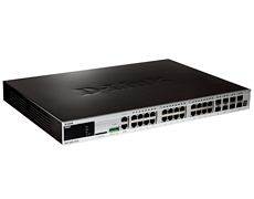 24-ports 10/100/1000Base-T L3 Stackable Management Switch with 4 Combo ports 10/100/1000Base-T/SFP and 4-ports SFP+ D-Link DGS-3620-28TC фото, купить, цена, магазин
