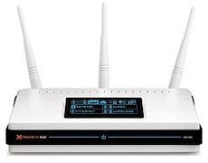 802.11a/n DualBand + 4-port UTP 10/100/1000Mbps + 1-port UTP 10/100/1000 Mbps for WAN + OLED, Wireless Router D-Link DIR-855 фото, купить, цена, магазин
