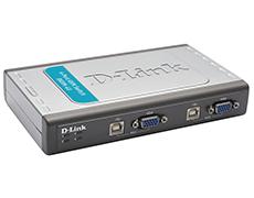 4 port USB KVM Switch with 2x cables D-Link DKVM-4U фото, купить, цена, магазин