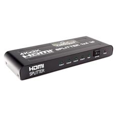 Разветвитель HDMI Cablexpert DSP-4PH4-02, HD19F/4x19F, 1 компьютер => 4 монитора, Full-HD, 3D, 1.4v, каскадируемый Cablexpert DSP-4PH4-02 фото, купить, цена, магазин