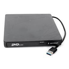 Внешний DVD-привод с интерфейсом USB 3.0 Gembird DVD-USB-03 пластик, черный Gembird DVD-USB-03 фото, купить, цена, магазин