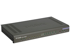 4-ports FXS RJ-11, 4-port FXO RJ-11, 1-port 10/100M RJ-45 WAN, 4-ports 10/100M RJ-45 LAN SIP VoIP Gateway D-Link DVG-7044S фото, купить, цена, магазин