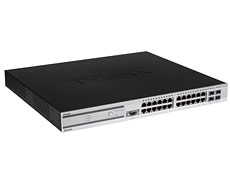 24-port UTP 10/100/1000Base-T PoE + 4 combo 1000BASE-T/SFP, L2 WLAN Switch (Max.24 AP and Max.256 users per Switch) 19 D-Link DWS-3024L фото, купить, цена, магазин