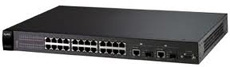 ZyXEL ES-2024PWR 24-портовый управляемый PoE-коммутатор Fast Ethernet с 2 портами Gigabit Ethernet совмещенными с SFP-слотами ZyXEL ES-2024PWR фото, купить, цена, магазин