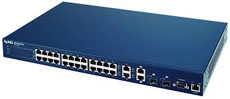 24-портовый управляемый коммутатор L2+ Fast Ethernet с 4 SFP-слотами из которых 2 совмещены с портами Gigabit Ethernet ZyXEL ES-3124-4F фото, купить, цена, магазин