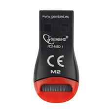 Картридер внешн.USB2.0 Gembird, для считывания MicroSD карт, блистер Gembird FD2-MSD-1 фото, купить, цена, магазин
