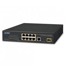 8-Port 10/100TX 802.3at PoE + 1-Port 10/100/1000T + 1-Port 100/1000X SFP Desktop Switch (120W PoE Budget, Standard/VLAN/Extend mode, 10-inch and rack-mountable) Planet FGSD-1011HP фото, купить, цена, магазин
