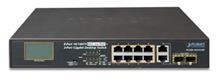 8-Port 10/100TX 802.3at PoE + 2-Port Gigabit TP/SFP combo Desktop Switch with LCD PoE Monitor (120W) Planet FGSD-1022VHP фото, купить, цена, магазин