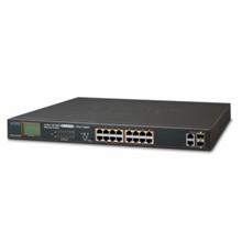 16-Port 10/100TX 802.3at PoE + 2-Port Gigabit TP/SFP Combo Ethernet Switch with LCD PoE Monitor (300W) Planet FGSW-1822VHP фото, купить, цена, магазин