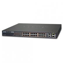24-Port 10/100TX 802.3at High Power POE + 2-Port Gigabit TP/SFP Combo Managed Ethernet Switch (220W) Planet FGSW-2624HPS фото, купить, цена, магазин
