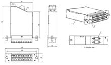 Hyperline FO-CSS-W120H32-504-2MTPM-24LC-AQ Волоконно-оптическая кассета 2xMTP (папа) Hyperline FO-CSS-W120H32-504-2MTPM-24LC-AQ фото, купить, цена, магазин